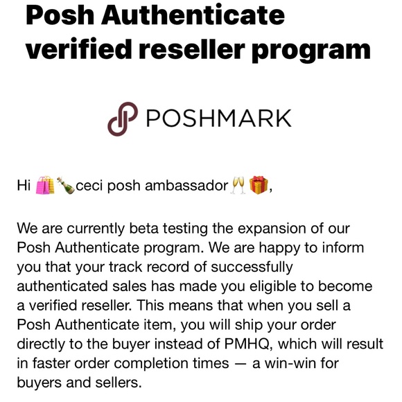 ♥️🥂💋🍾🎊🎉I am a Posh Authenticate Verified Reseller Now!!🎉🎊🍾💋🥂♥️ - Picture 1 of 2